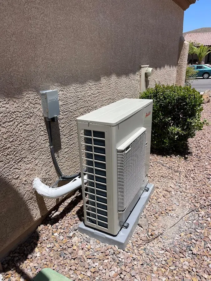 Residential air conditioning condenser unit in Lovejoy